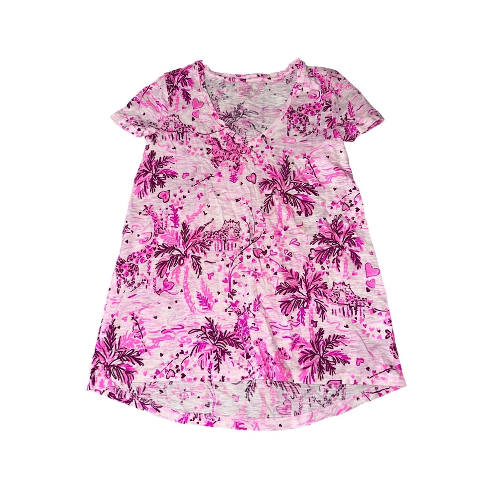 Lilly Pulitzer Pink Blossom Wild About You Top Size XXS